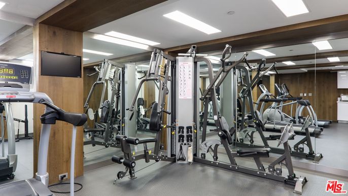 Fitness Equipment, Gym, Interior, Recessed Lighting