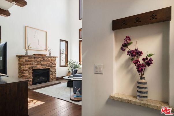 Fireplace, Interior, Wooden Beams, Wood Texture Flooring