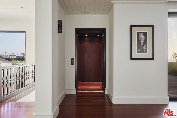 Elevator, Interior, Recessed Lighting, Wooden Ceilings, Wood Texture Flooring, Wooden Walls