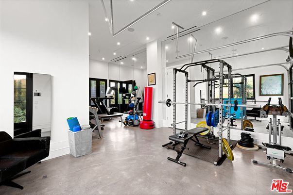 Fitness Equipment, Gym, Interior, Recessed Lighting