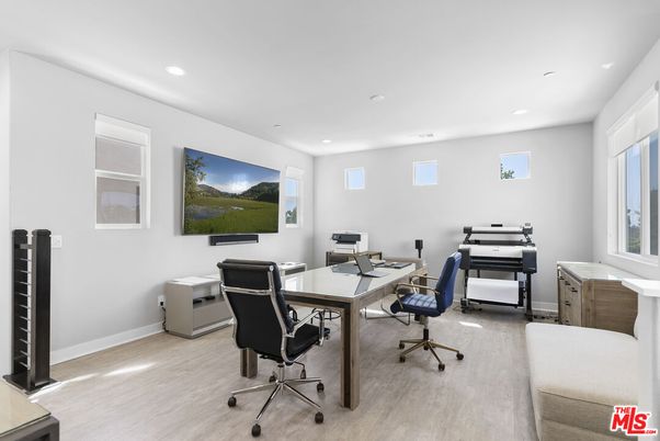Home Office, Interior, Recessed Lighting