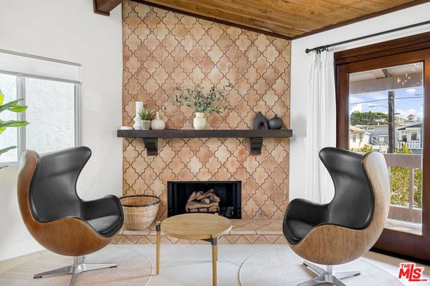 Fireplace, Interior, Stone Walls, Wooden Ceilings