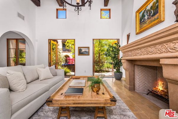 Fireplace, Interior, Living room, Wooden Beams