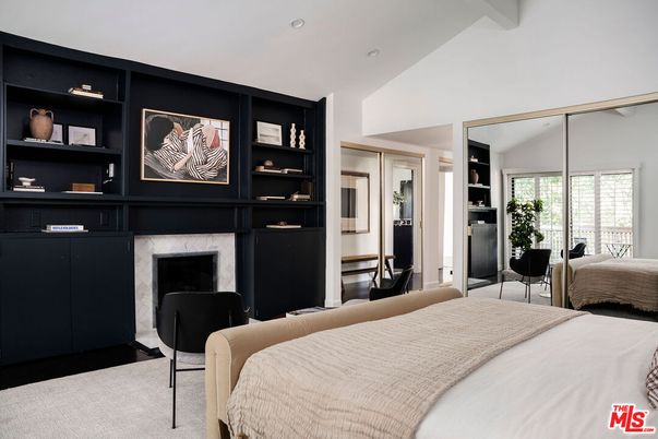 Bedroom, Fireplace, Interior, Recessed Lighting