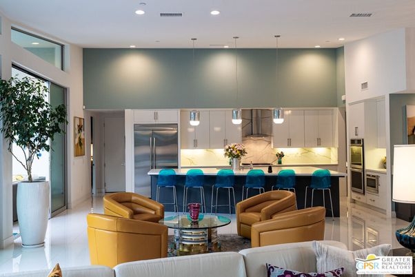 Interior, Kitchen, Living room, Pendant Lights, Recessed Lighting, Stainless Steel Appliances