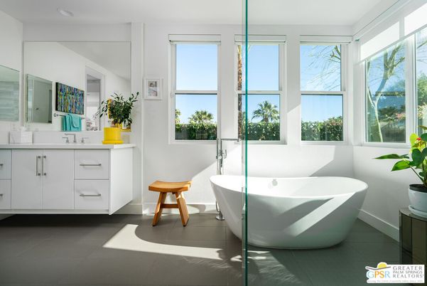 Bathroom, Free Standing Baths, Interior, Recessed Lighting
