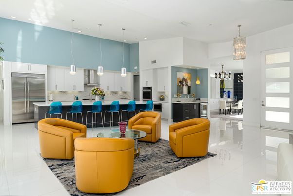Dining room, Interior, Kitchen, Living room, Pendant Lights, Recessed Lighting, Stainless Steel Appliances