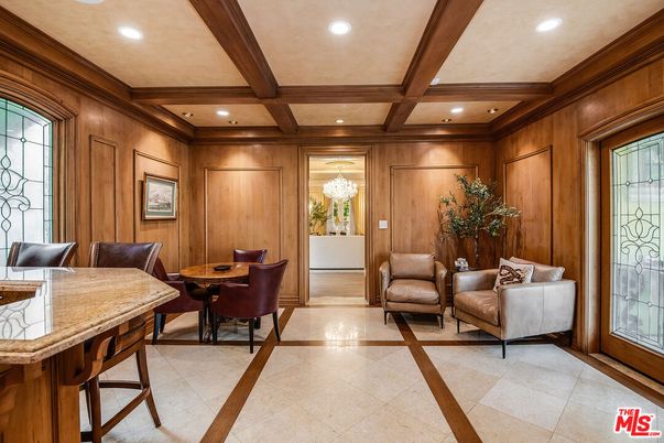 Interior, Recessed Lighting, Wooden Beams, Wooden Walls