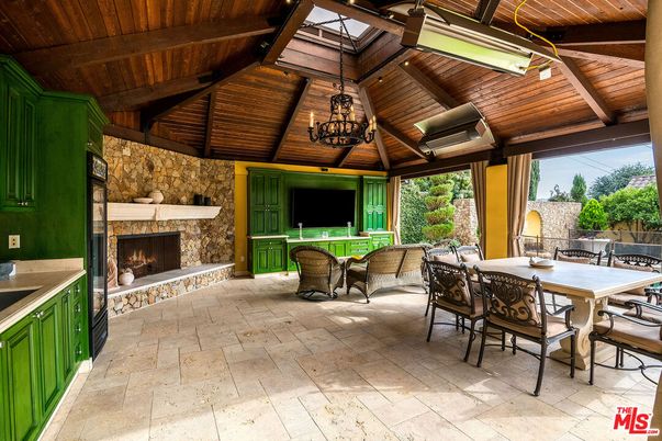 Exterior, Fireplace, Wooden Ceilings