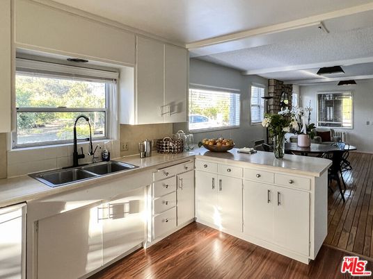 Interior, Kitchen, Wood Texture Flooring