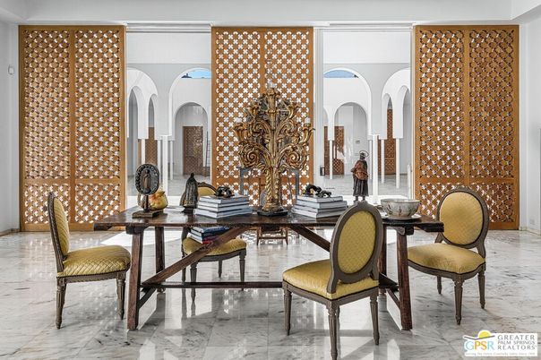 Dining room, Interior, Marble