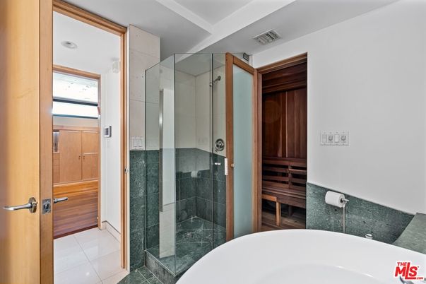 Bathroom, Glass Shower, Interior, Sauna Room