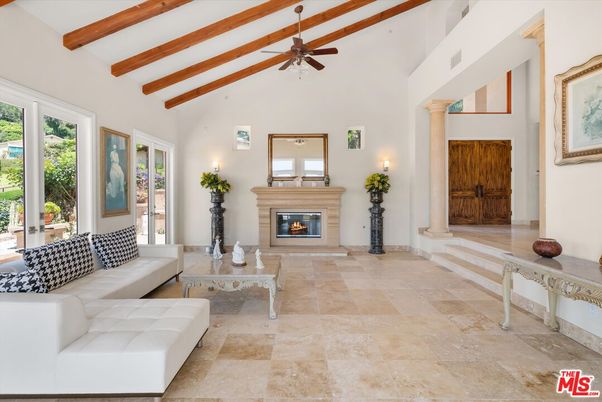 Fireplace, Interior, Living room, Wooden Beams