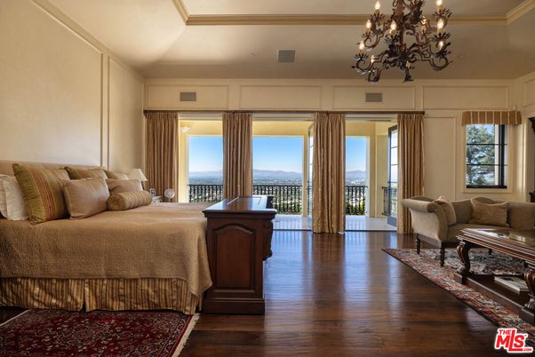 Bedroom, Chandelier, Interior, Wood Texture Flooring