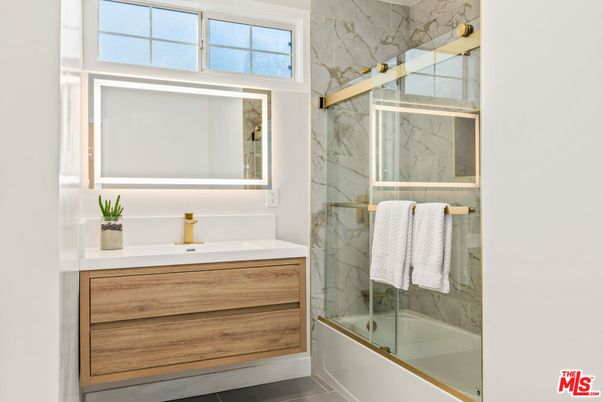 Bathroom, Glass Shower, Interior, Marble Walls