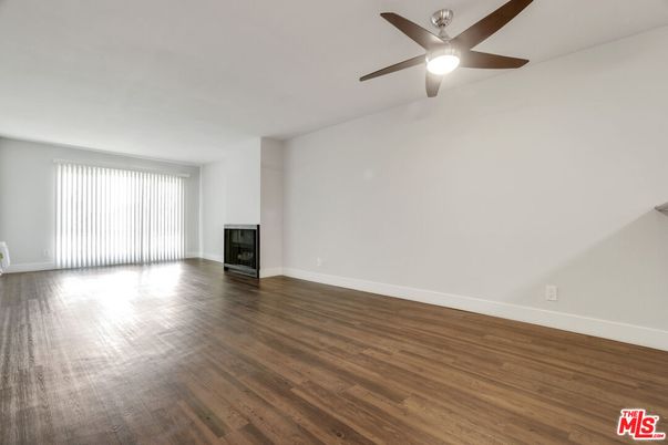 Empty room, Fireplace, Interior, Wood Texture Flooring