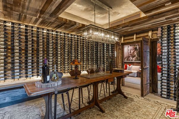 Chandelier, Interior, Wine Storage, Wooden Ceilings, Wood Texture Flooring