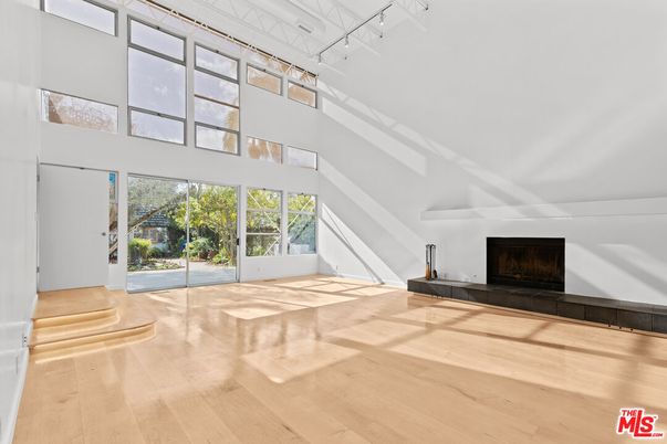 Empty room, Fireplace, Interior, Wood Texture Flooring