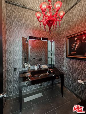 Bathroom, Chandelier, Interior