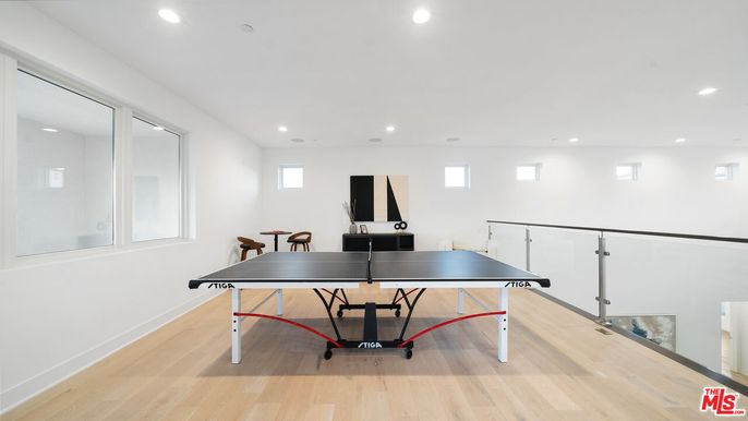 Game Room, Interior, Recessed Lighting, Wood Texture Flooring