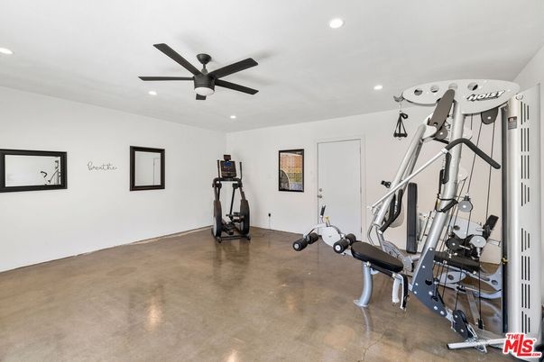 Fitness Equipment, Gym, Interior, Recessed Lighting