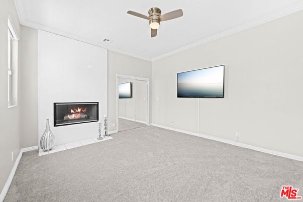 Empty room, Fireplace, Interior