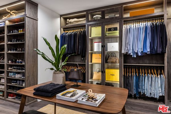 Interior, Walk-in Closets, Wood Texture Flooring