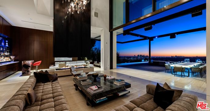 Interior, Living room, Recessed Lighting