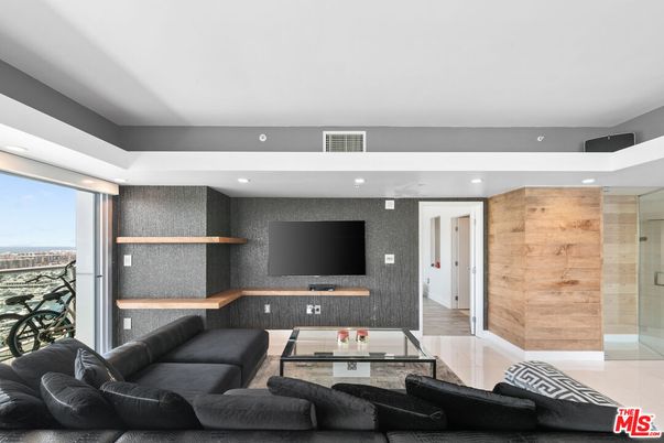 Interior, Living room, Recessed Lighting