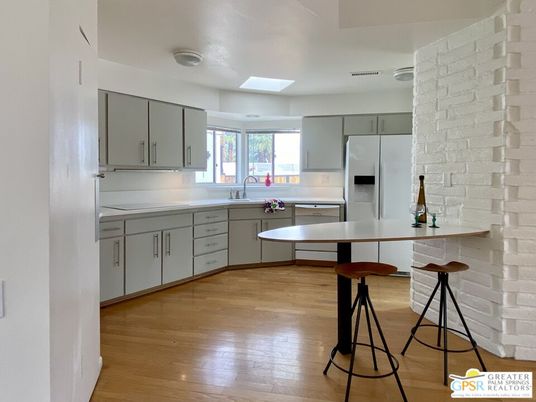 Interior, Kitchen, Stone Walls, Wood Texture Flooring