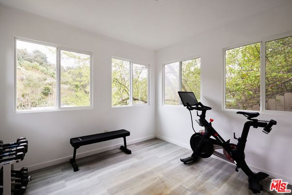 Fitness Equipment, Interior, Wood Texture Flooring