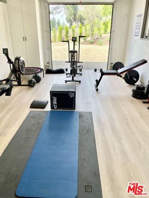 Fitness Equipment, Interior, Wood Texture Flooring