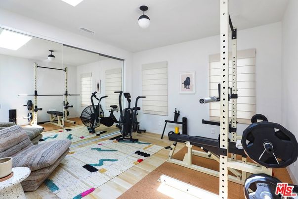 Fitness Equipment, Interior, Wood Texture Flooring