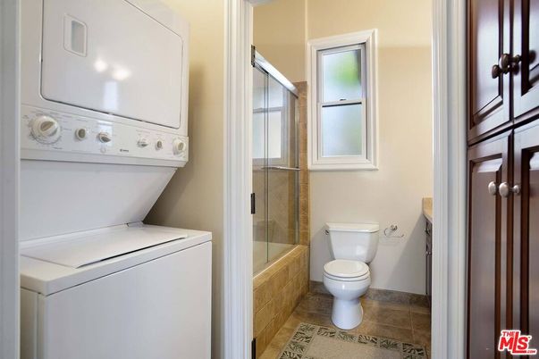 Bathroom, Glass Shower, Interior, Utility Closets, Washer