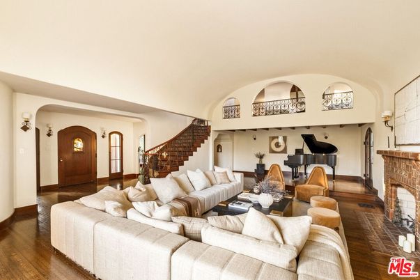 Fireplace, Interior, Living room, Piano, Wood Texture Flooring