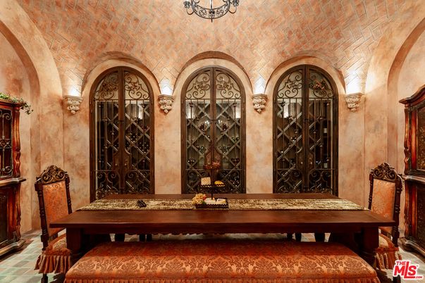 Dining room, Interior, Stone Walls, Wine Storage