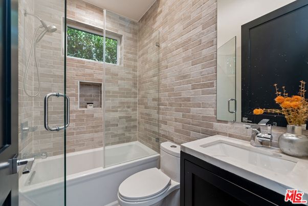 Bathroom, Glass Shower, Interior, Stone Walls