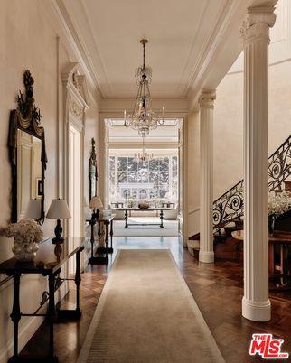 Chandelier, Interior, Living room, Wood Texture Flooring