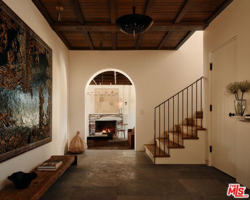 Fireplace, Interior, Pendant Lights, Wooden Beams, Wooden Ceilings