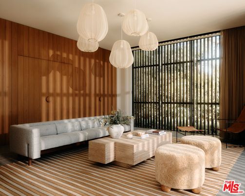 Interior, Living room, Pendant Lights, Wooden Walls