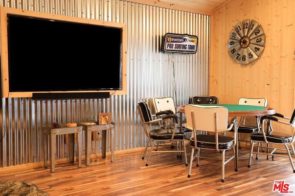 Game Room, Interior, Wood Texture Flooring, Wooden Walls