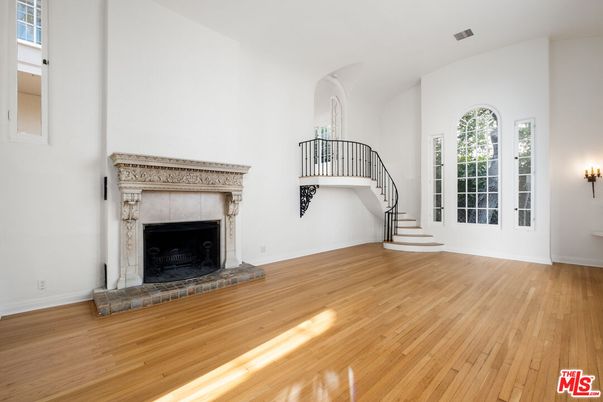 Fireplace, Interior, Wood Texture Flooring
