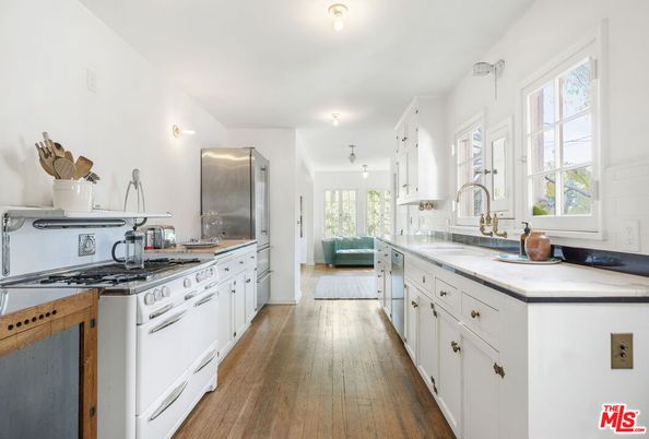 Interior, Kitchen, Wood Texture Flooring