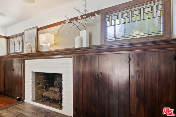 Fireplace, Interior, Wood Texture Flooring