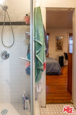 Bathroom, Glass Shower, Interior, Wood Texture Flooring