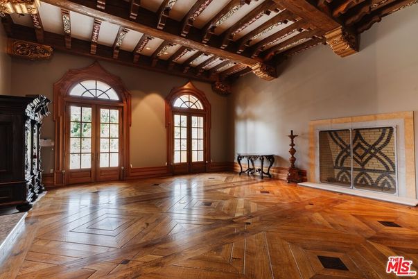 Interior, Wooden Beams, Wood Texture Flooring