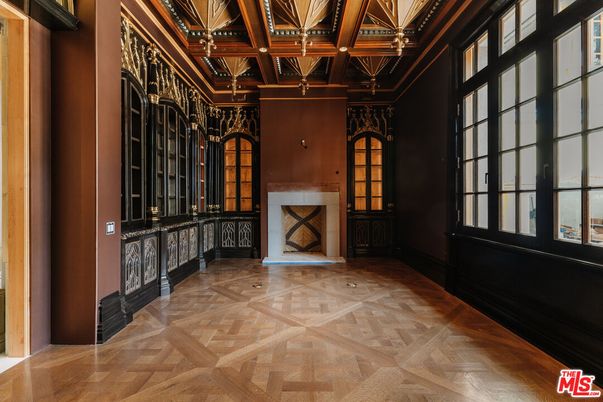 Fireplace, Interior, Wooden Beams, Wood Texture Flooring