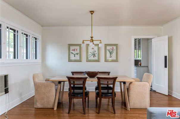 Chandelier, Dining room, Interior, Pendant Lights, Wood Texture Flooring