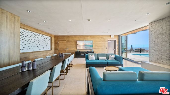 Dining room, Interior, Living room, Recessed Lighting, Wooden Walls