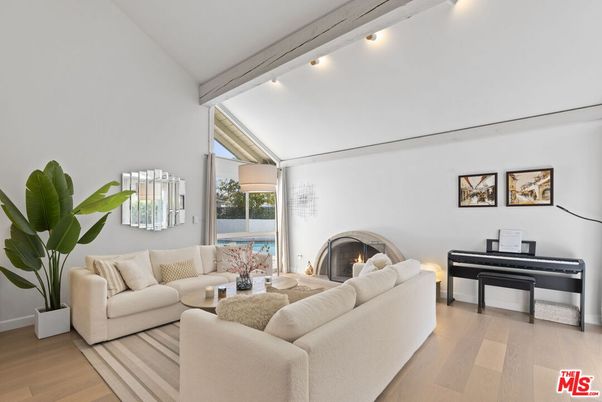 Fireplace, Interior, Living room, Piano, Wood Texture Flooring